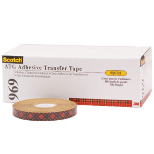 Adhesive Transfer - 1/2" x 18 yds. (6 Pack) 3M 969 Adhesive Transfer Tape