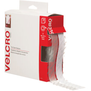 Hook & Loop - 3/4" x 15' - Clear VELCRO Brand Tape - Combo Pack