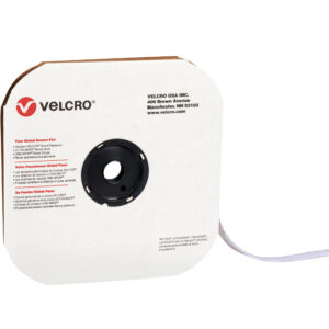 Hook & Loop - 1/2" x 75' - Loop - White VELCRO Brand Tape - Individual Strips