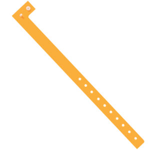 Wristbands - 3/4" x 10" Day-Glo Orange Plastic Wristbands