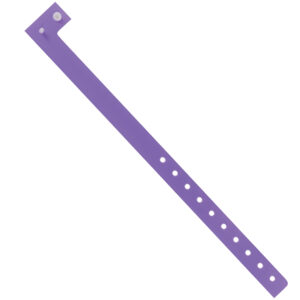 Wristbands - 3/4" x 10" Purple Plastic Wristbands